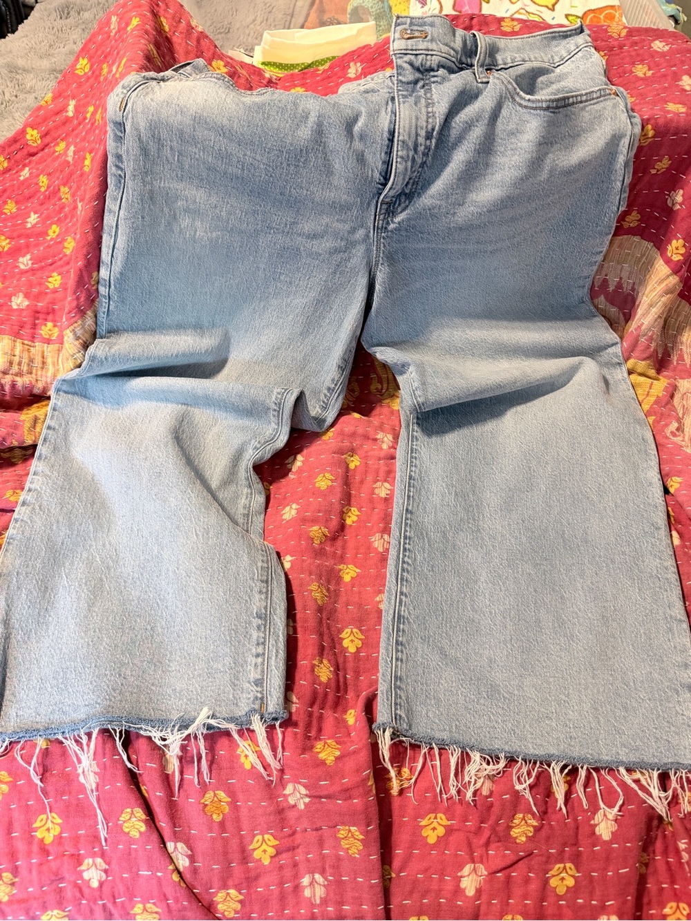 J. Crew Light Blue Wide-Leg Jeans - Picture 4 of 6